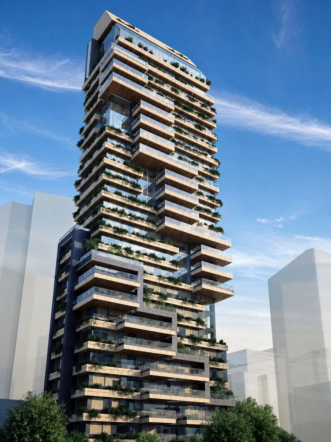 Luxury residential tower by MAGMA